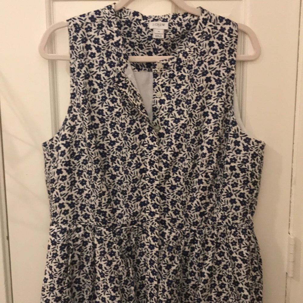J. Crew floral linen dress